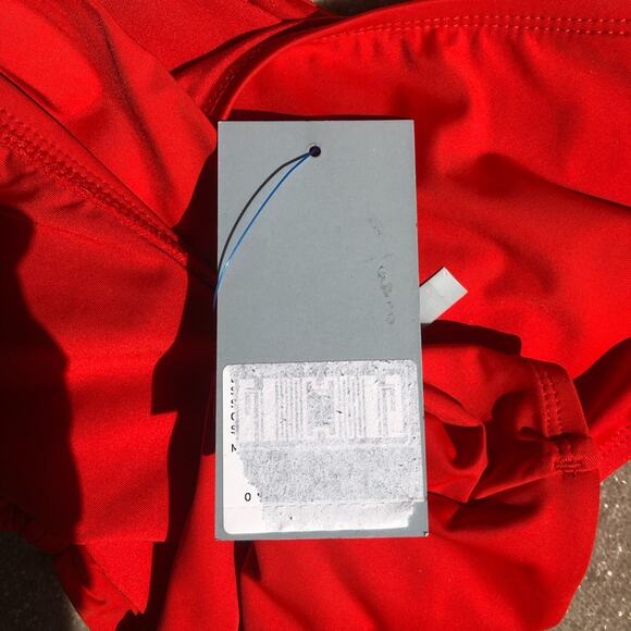 Antonio Melani NWT Maui High Waist Tie Front Red Full Coverage Bikini Bottom XL - Picture 9 of 9